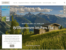 Tablet Screenshot of parc-ela.ch